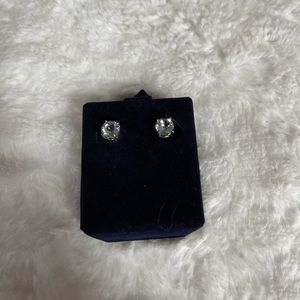 NWT Stauer Double Take Blue Top AZ Earring in Box